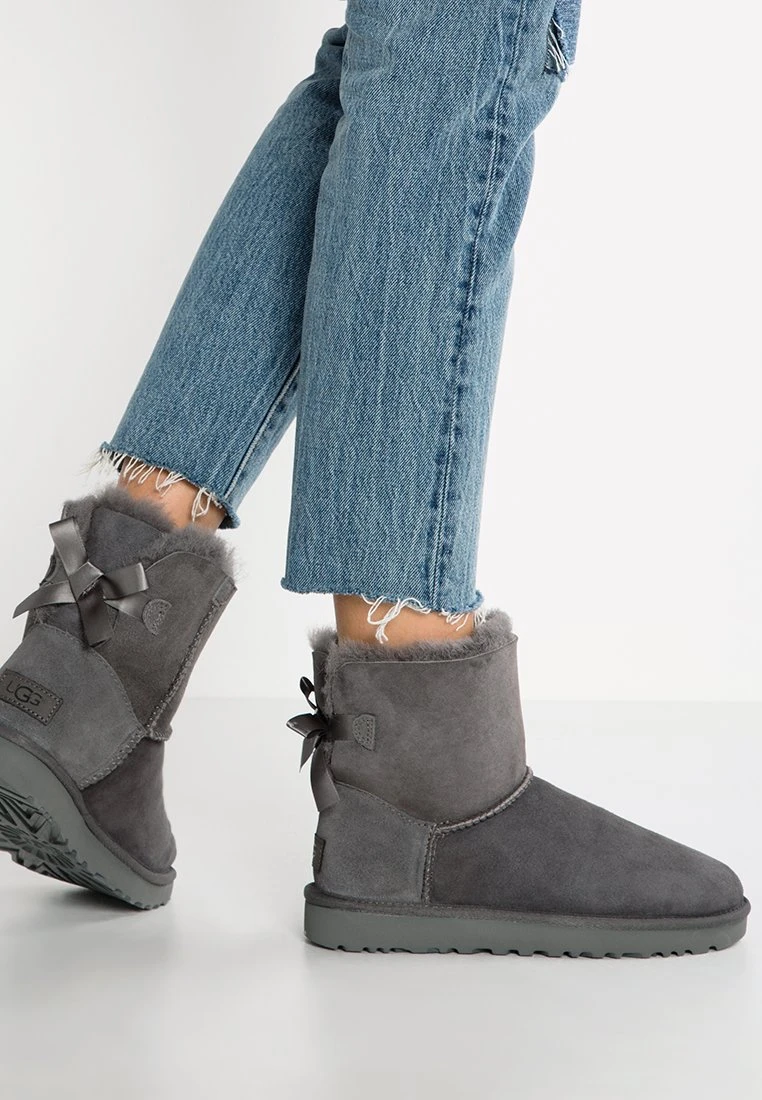 Ugg Mini Bailey Bow - Støvletter - Grey 3 Ugg Mini Bailey Bow - Støvletter - Grey