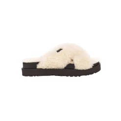 Ugg Fuzz Sugar Cross Slide -Ugg på nett 115e56d5aaeb84a44fc23a8dc761e4c8