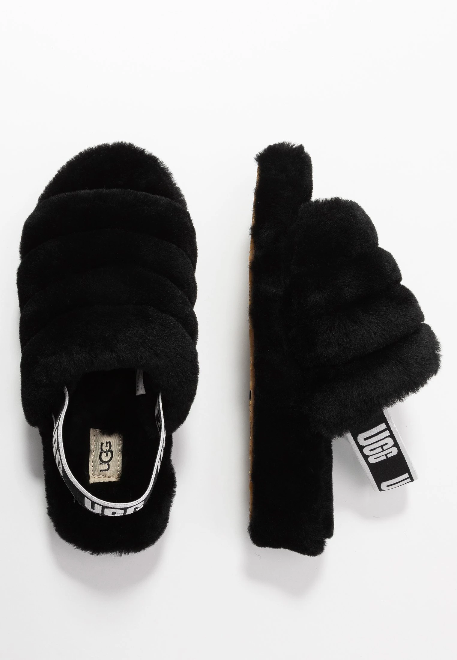 Ugg Fluff Yeah Slide - Platåsandaler - Black 6 Ugg Fluff Yeah Slide - Platåsandaler - Black - Bilde 4