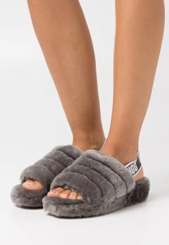 Ugg Fluff Yeah Slide - Tøfler - Charcoal