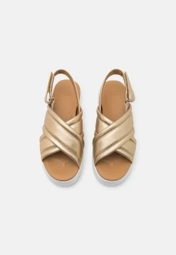 Ugg Zayne Slingback - Platåsandaler - Gold Metallic -Ugg på nett 2c8ad85aa78c4bcd857a9c6e7ed83831