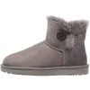 Ugg Mini Bailey Button - Ankelboots - Grey -Ugg på nett 5c3db60b66fa45a387cacf3613f80d07