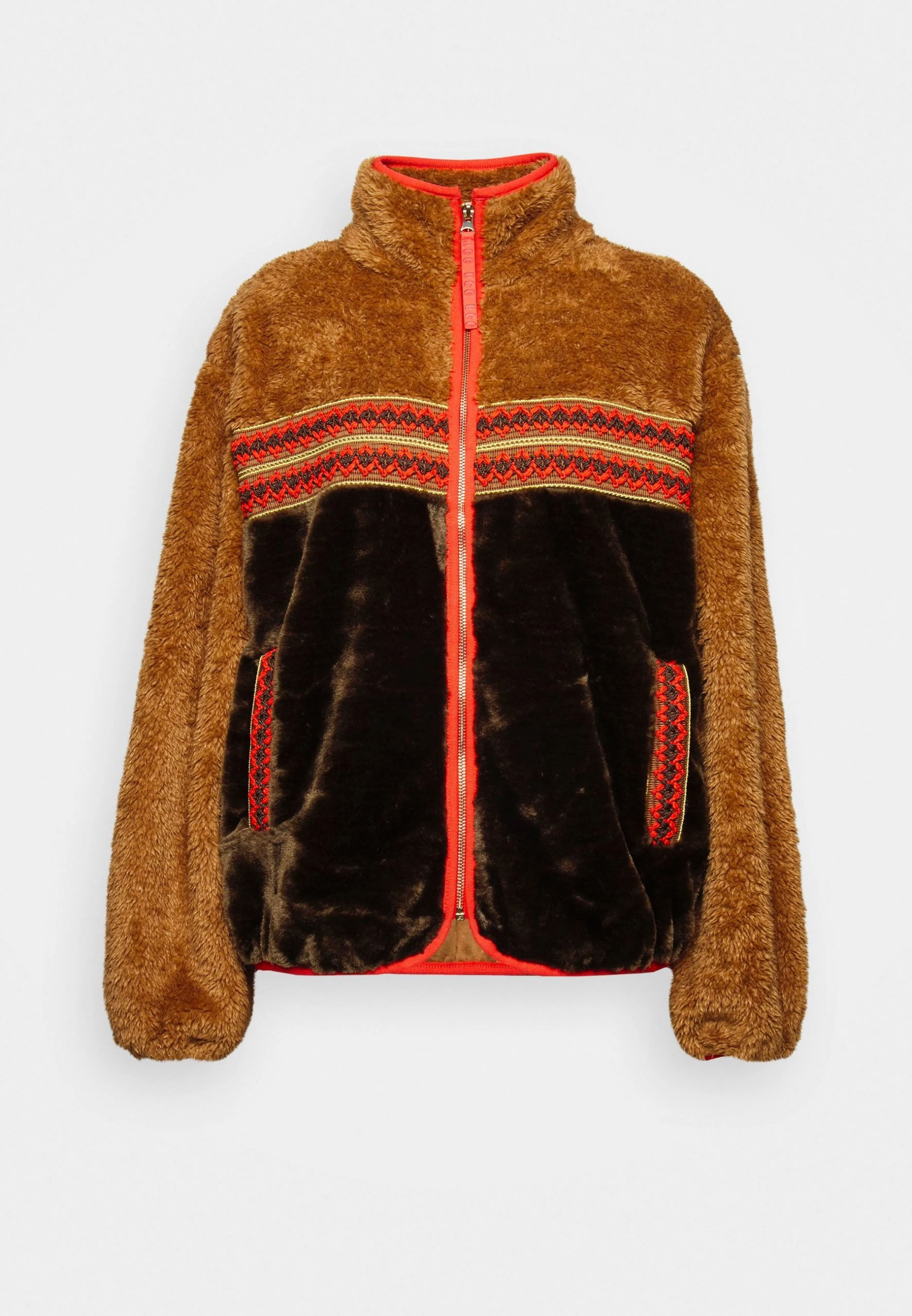 Ugg Marlene Sherpa Braid - Lett Jakke - Chestnut Heritage Braid 8 Ugg Marlene Sherpa Braid - Lett Jakke - Chestnut Heritage Braid - Bilde 6