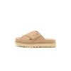 Beige Ugg W Goldenstar Cross Slide Sko