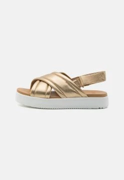 Ugg Zayne Slingback - Platåsandaler - Gold Metallic -Ugg på nett 865f72d5e0524b36a418da21c9cd085f