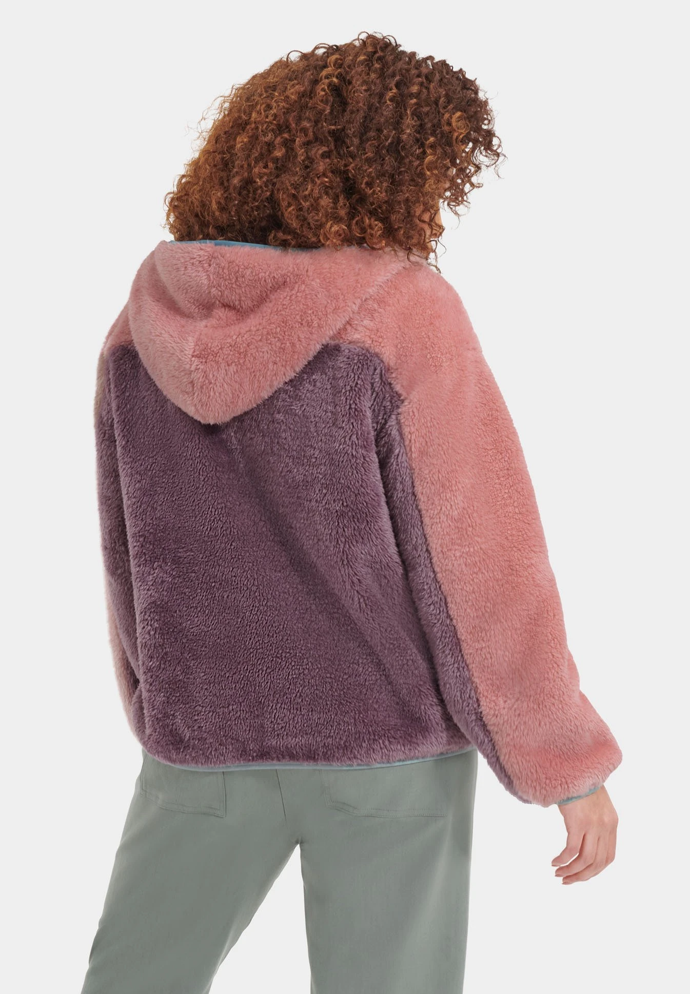 Ugg Sheila Sherpa F Zip - Fleecejakke - Clay Pink Mauve 5 Ugg Sheila Sherpa F Zip - Fleecejakke - Clay Pink Mauve - Bilde 3