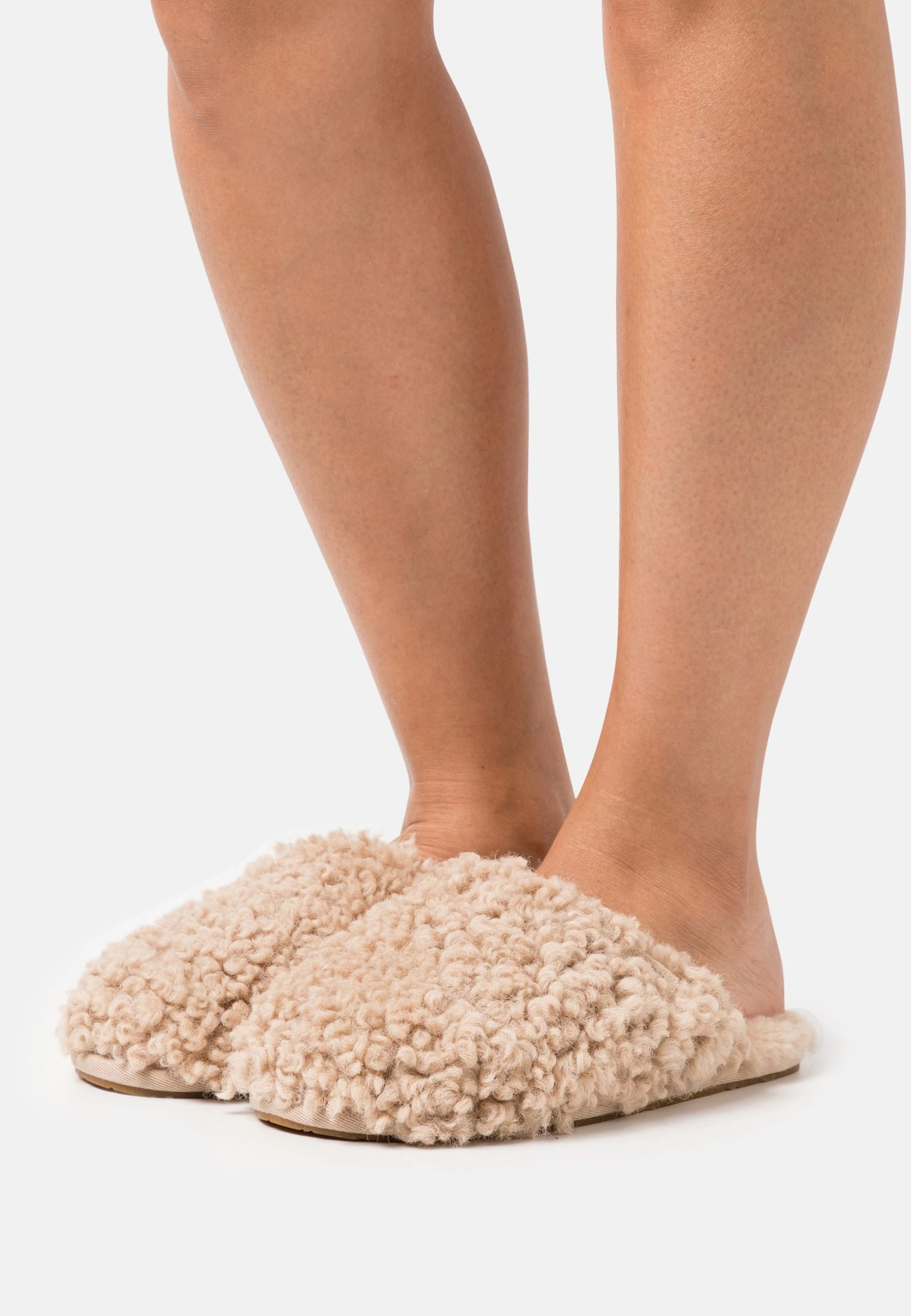 Ugg Maxi Curly Slide - Tøfler - Sand 3 Ugg Maxi Curly Slide - Tøfler - Sand