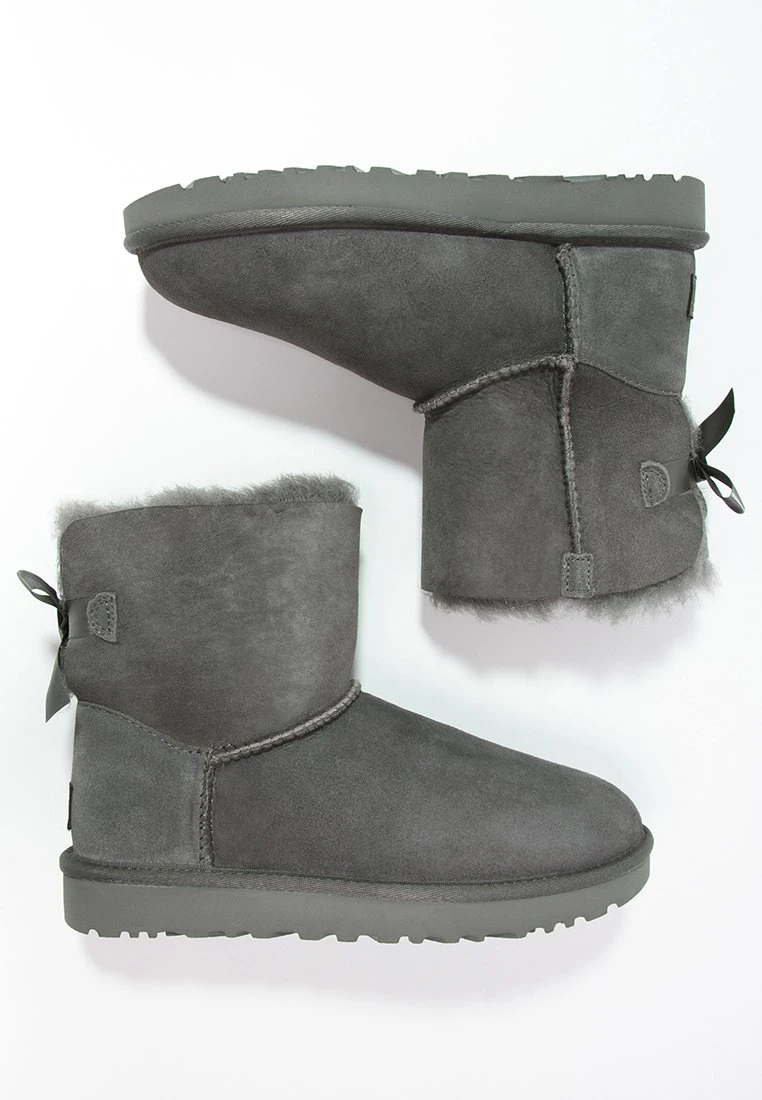 Ugg Mini Bailey Bow - Støvletter - Grey 5 Ugg Mini Bailey Bow - Støvletter - Grey - Bilde 3