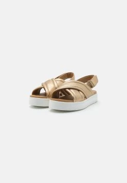 Ugg Zayne Slingback - Platåsandaler - Gold Metallic -Ugg på nett b1d8da72c4924127b42a3598ec1b9655