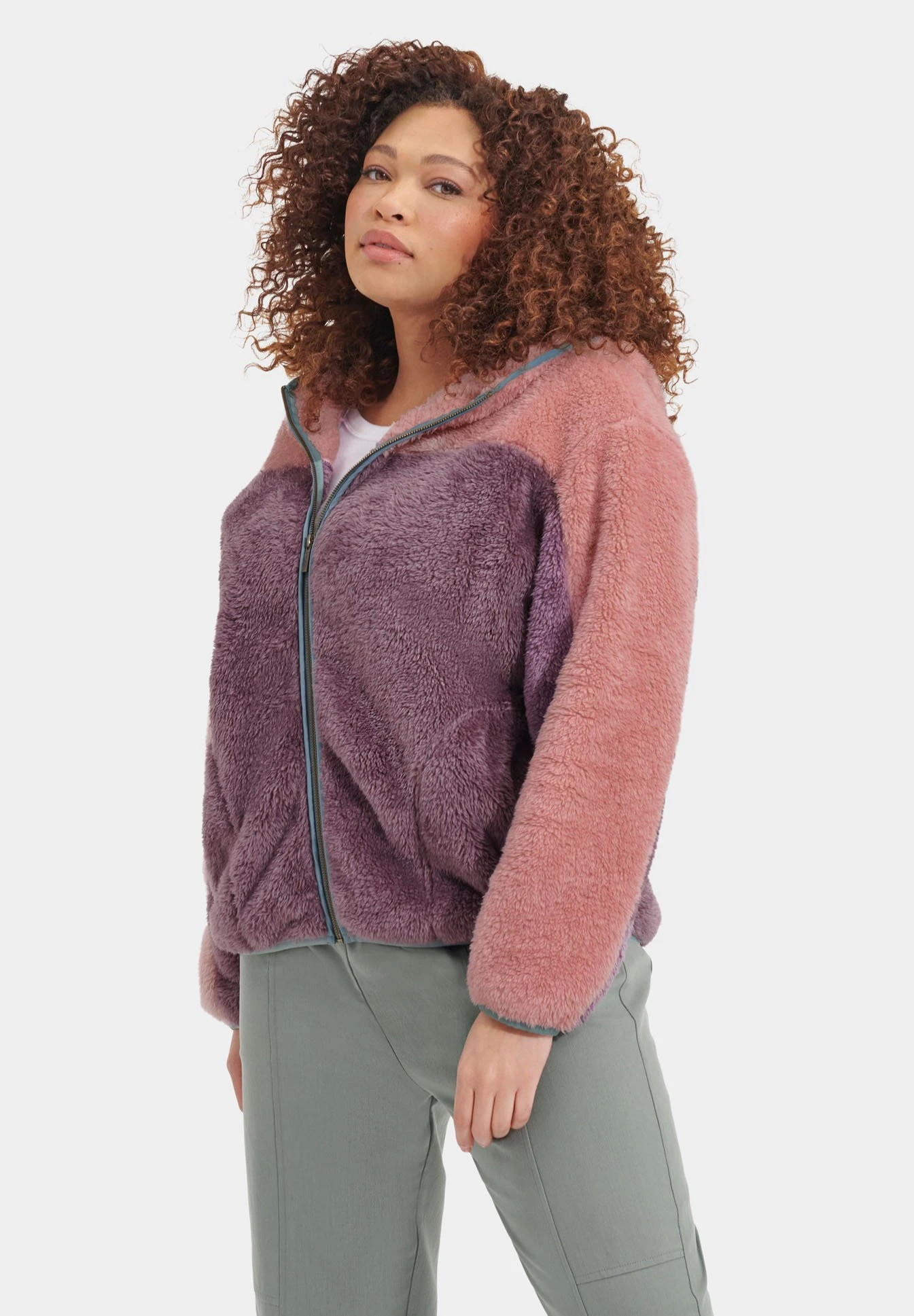 Ugg Sheila Sherpa F Zip - Fleecejakke - Clay Pink Mauve 3 Ugg Sheila Sherpa F Zip - Fleecejakke - Clay Pink Mauve