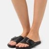 Ugg Solivan Buckle Slide - Sandaler - Black -Ugg på nett cc357443046d47579f34bfb09cb884cf