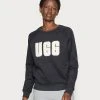 Ugg Madeline Fuzzy Logo Crewneck - Sweatshirt - Black / Cream -Ugg på nett f3393e7ed19b4eeb82ad8f8142acaadb